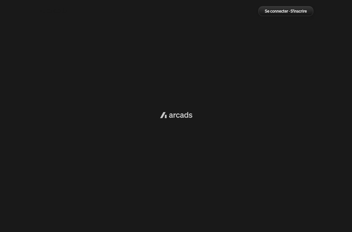 Capture d’écran de la page officielle Arcads AI